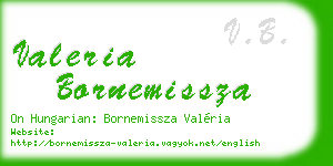 valeria bornemissza business card